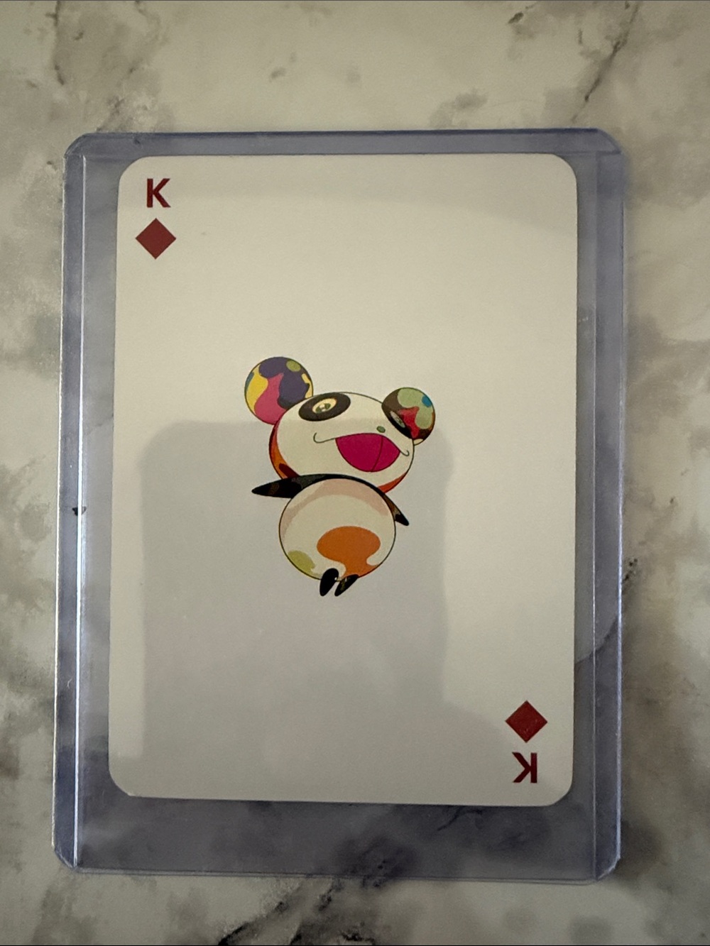 Louis Vuitton Panda King of Diamonds Takashi Murakami Black Monogram Card